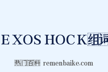 EXOSHOCK组词是什么意思的图片